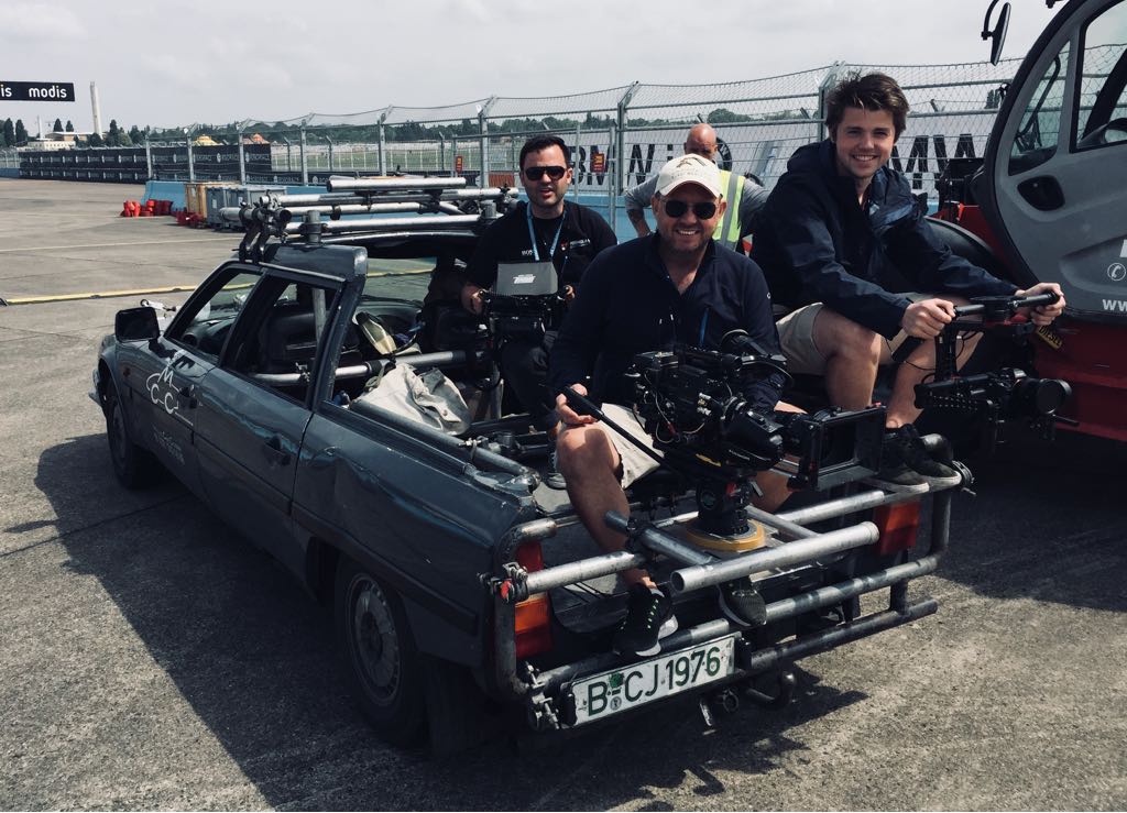 Charles Brittain on set